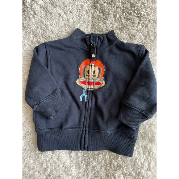 Paul Frank boys sz. 12 month football themed zip up sweatshirt. Cute, grt shape - Picture 1 of 6